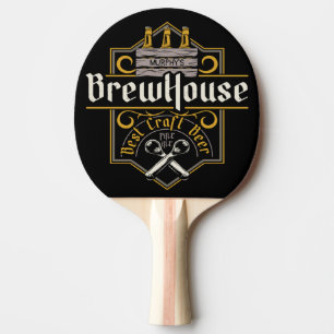 Raquette De Ping Pong BrewHouse personnalisée Meilleure bière artisanale
