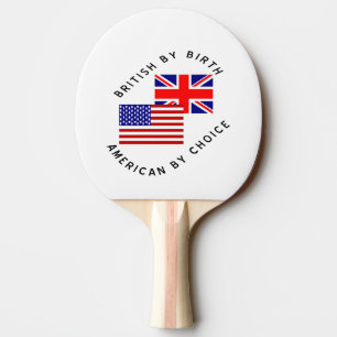 Raquette De Ping Pong Britannique de naissance, Américain par choix, Tex