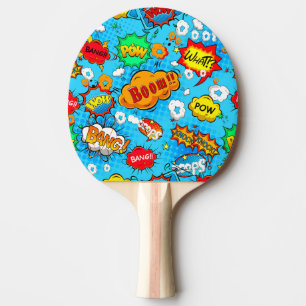 Raquette De Ping Pong Bruits illustrés amusants