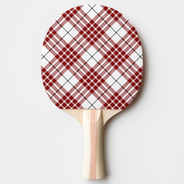 Raquette De Ping Pong Buchanan tartan rouge blanc plaid (Devant)
