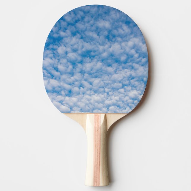 Raquette De Ping Pong Bulle Mammatus Nuages Ciel Bleu Photo 2 faces (Devant)