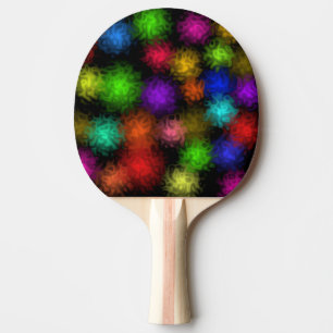 Raquette De Ping Pong Bulles de couleur tourbillonnant