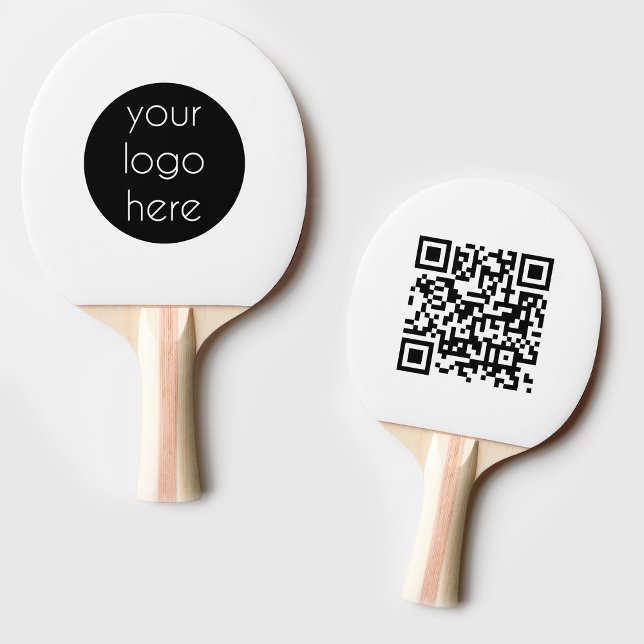 Raquette De Ping Pong Business Logo Société QR Code Tennis de table (Business Logo Company QR Code Table Tennis Ping Pong Paddle)
