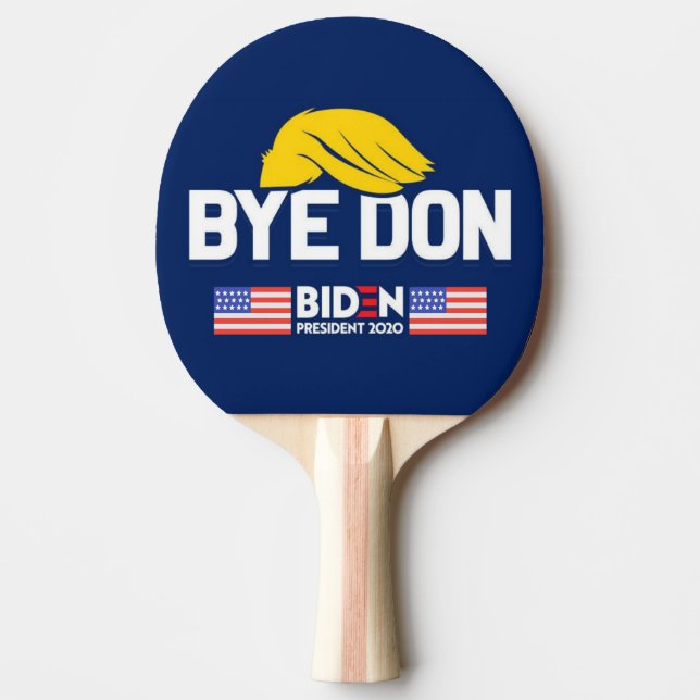 Raquette De Ping Pong Bye Don BIDEN 2020 Président HARRIS (Devant)