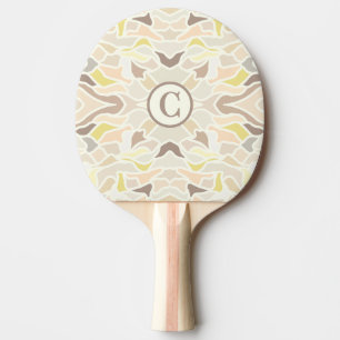 Raquette De Ping Pong C’est un Motif Abstrait géométrique si ivoire