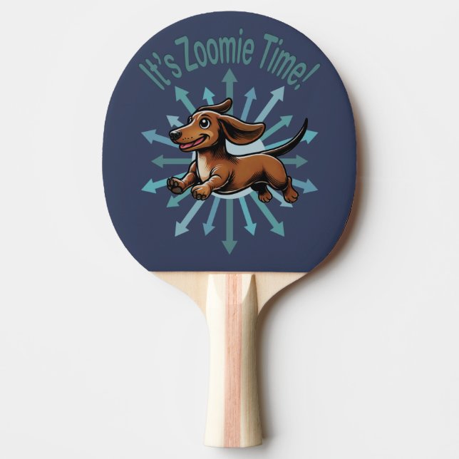 Raquette De Ping Pong C’est Zoomie Time Dachshund (Devant)