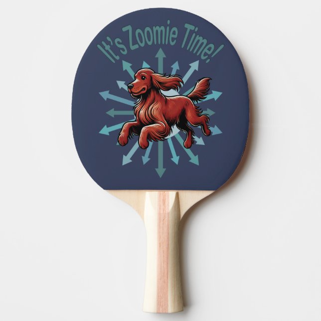 Raquette De Ping Pong C’est Zoomie Time Irish Setter (Devant)