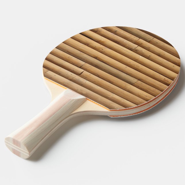 Raquette De Ping Pong Cabine Faux Log (Devant Angle)