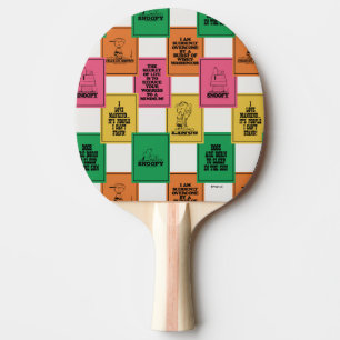 Raquette De Ping Pong cacahuètes   Motif Colorblock amusant