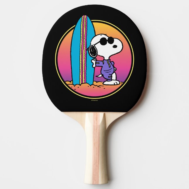 Raquette De Ping Pong cacahuètes | Snoopy Beach Beagle (Devant)