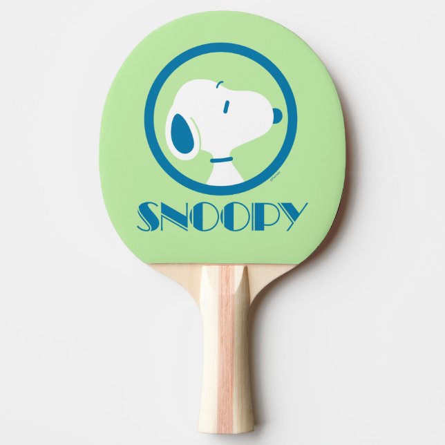 Raquette De Ping Pong cacahuètes | Snoopy Blue Deco Dreams (Devant)