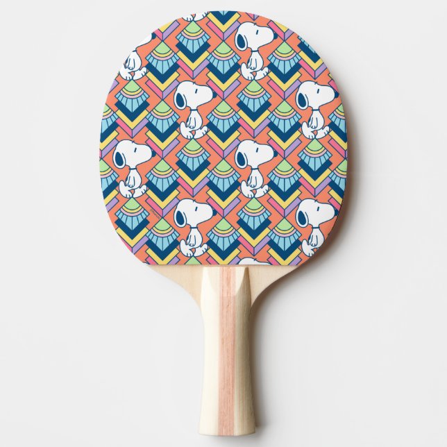 Raquette De Ping Pong cacahuètes | Snoopy Deco Dreams Motif (Devant)