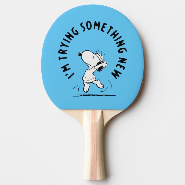 Raquette De Ping Pong cacahuètes | Snoopy Essayer Quelque Chose De Nouve (Devant)