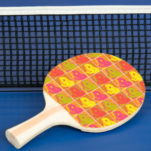 Raquette De Ping Pong cacahuètes   Snoopy Pop Art Motif