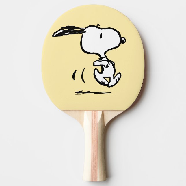 Raquette De Ping Pong cacahuètes | Snoopy Running (Devant)