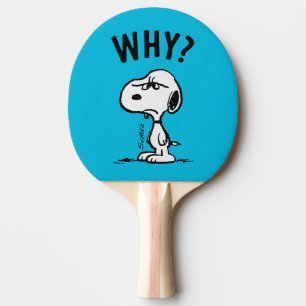 Raquette De Ping Pong cacahuètes Snoopy Se Demande Pourquoi ?
