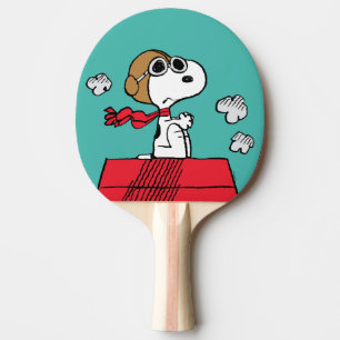 Raquette De Ping Pong cacahuètes   Snoopy the Flying Ace