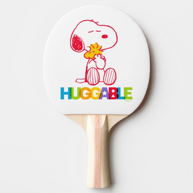 Raquette De Ping Pong cacahuètes | Snoopy & Woodstock Huggable (Devant)
