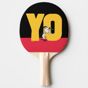 Raquette De Ping Pong cacahuètes Snoopy YO Skateboard