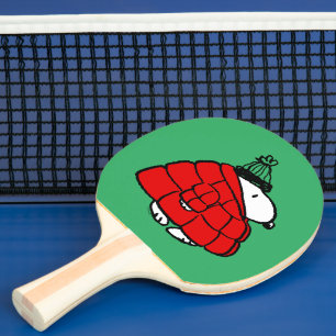 Raquette De Ping Pong cacahuètes   Veste Snoopy Red Puffer