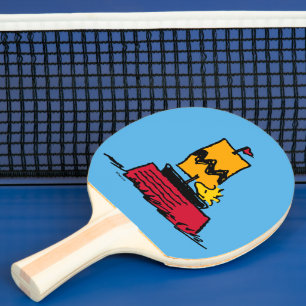 Raquette De Ping Pong cacahuètes Woodstock Snoopy Plat Bateau à voile