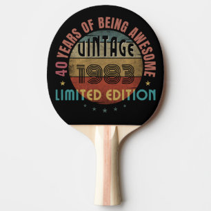 RAQUETTE DE PING PONG CADEAU D'ANNIVERSAIRE ANNÉE DE NAISSANCE TENDANCE
