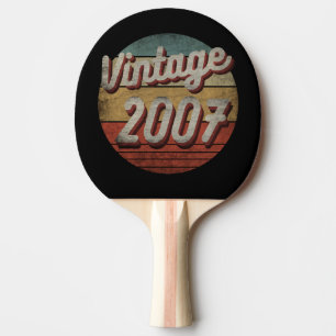 RAQUETTE DE PING PONG CADEAU D'ANNIVERSAIRE FEMMES HOMMES VINTAGE 2007