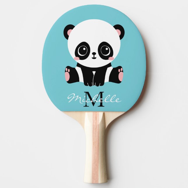 Raquette De Ping Pong Cadeau de tennis de table avec monogramme et nom d (Devant)