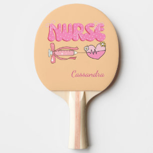 Raquette De Ping Pong Cadeau Nom Étudiant en Soins Infirmiers École Futu