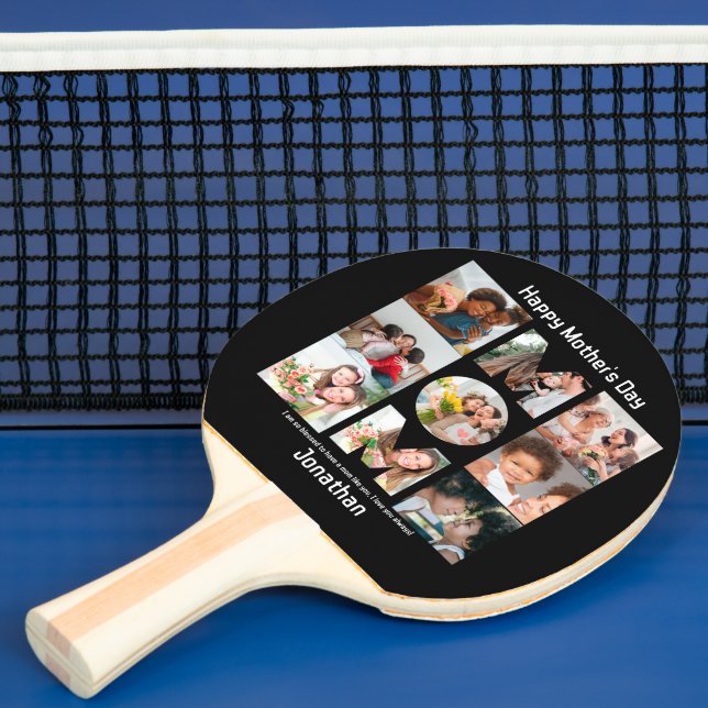 Raquette De Ping Pong Cadeau personnalisé pour maman mère Fête 9 Photo C (Insitu)