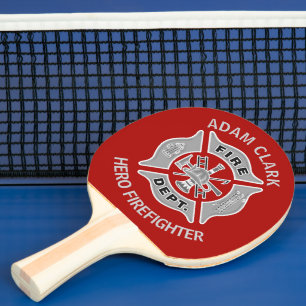 Raquette De Ping Pong Cadeau personnalisé pour pompiers