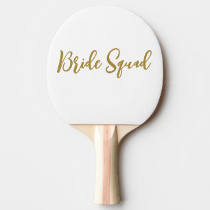 Raquette De Ping Pong cadeau simple minimal demoiselle d'honneur texte a