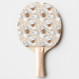 Raquette De Ping Pong Café, motif doux