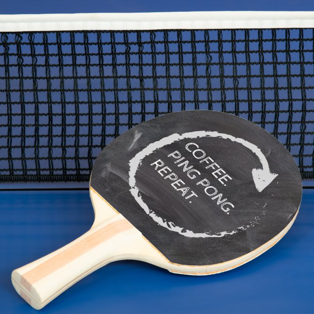 Raquette De Ping Pong Café. Ping Pong. Répéter. Phrase personnalisée (Insitu)