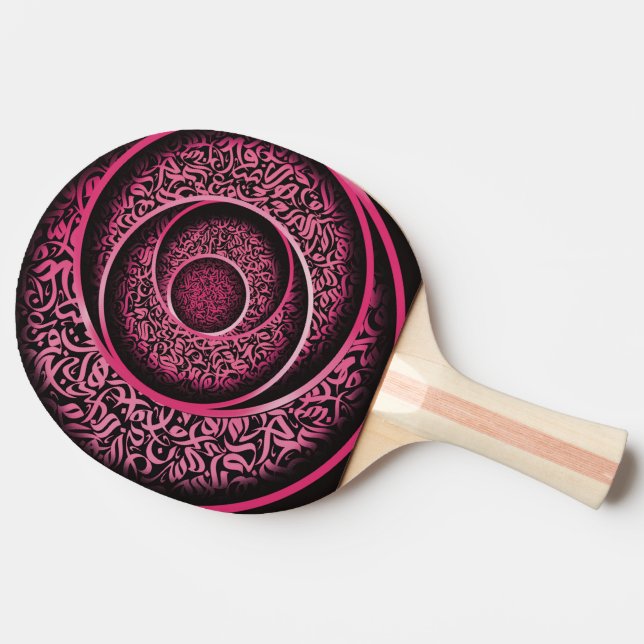 Raquette De Ping Pong calligraphie arabe 3d (Côté)