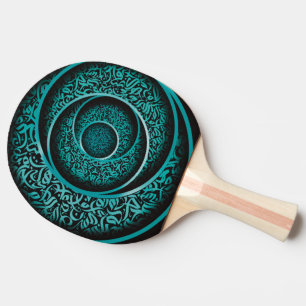 Raquette De Ping Pong calligraphie arabe 3d