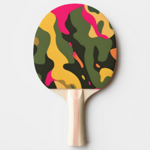 Raquette De Ping Pong Camo Abstrait Ping Pong Paddle