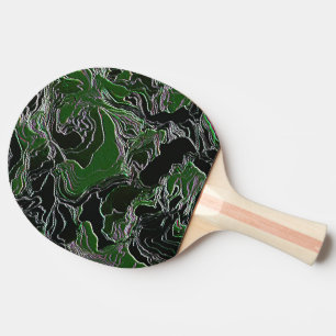 Raquette De Ping Pong Camo Vert Funky