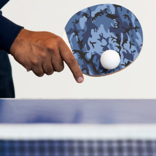 Raquette De Ping Pong Camouflage bleu marine, Militaire, Armée