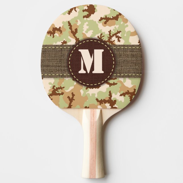 Raquette De Ping Pong Camouflage du désert (Devant)