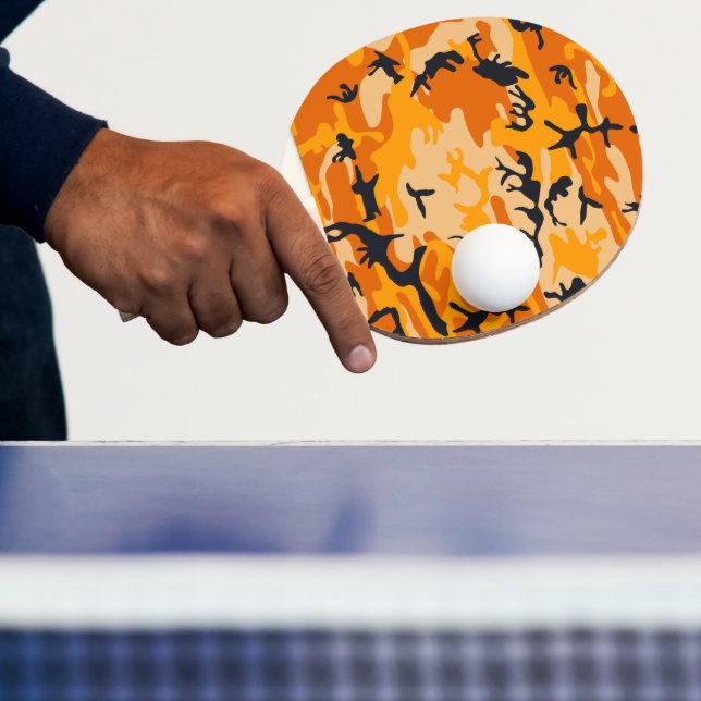 Raquette De Ping Pong Camouflage orange, Militaire, Armée (Insitu)