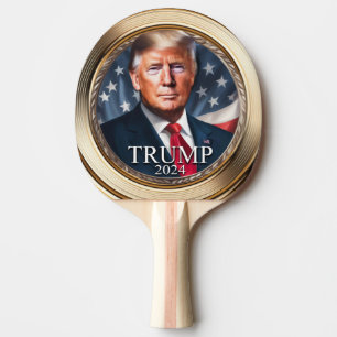Raquette De Ping Pong Campagne Donald Trump 2024 Collectible