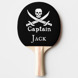 Raquette De Ping Pong Capitaine pirate personnalisée