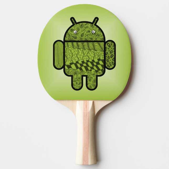 Raquette De Ping Pong Caractère de gribouillage pour Android™ (Devant)