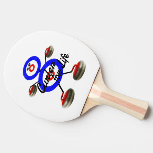 Raquette De Ping Pong Caricature Curler pour Life Curling