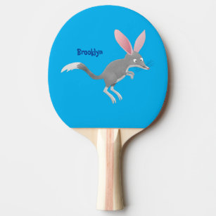 Raquette De Ping Pong Caricature de bilby australien très heureuse