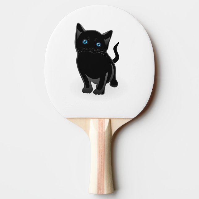 Raquette De Ping Pong Caricature de Black Kitty (Dos)