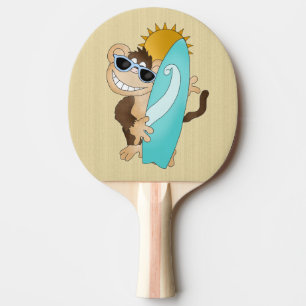 Raquette De Ping Pong caricature singe plage ping pong paddle