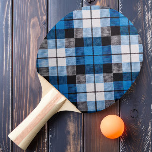 Raquette De Ping Pong Carreaux Bleu Ciel Foncé