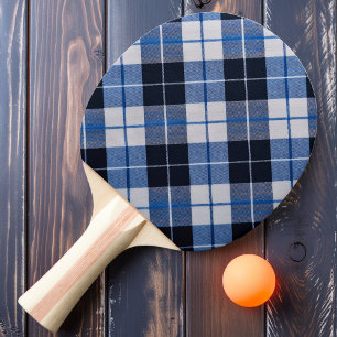 Raquette De Ping Pong Carreaux Bleu Nuageux
